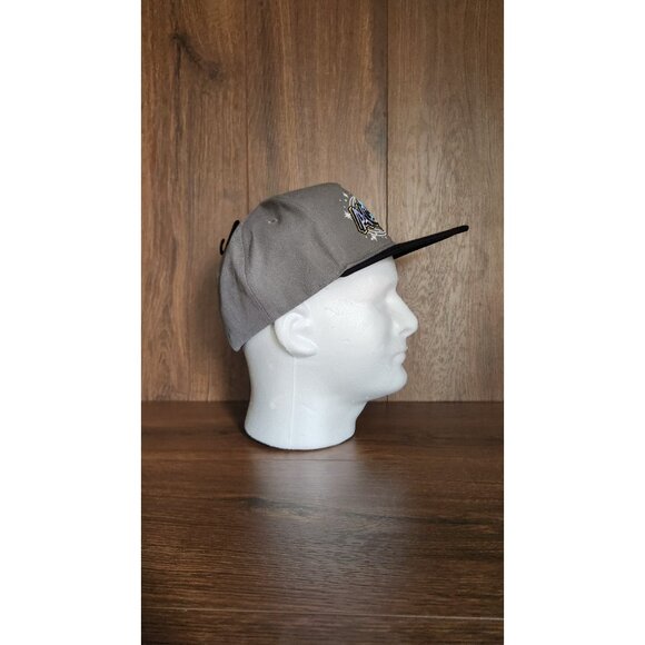 Men's ACDC Band 1978 Tour Stars & Swirls Flat Brim Hat - Picture 4 of 6